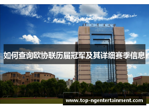 如何查询欧协联历届冠军及其详细赛季信息