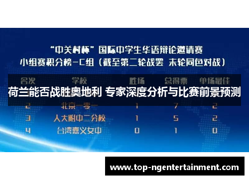 荷兰能否战胜奥地利 专家深度分析与比赛前景预测